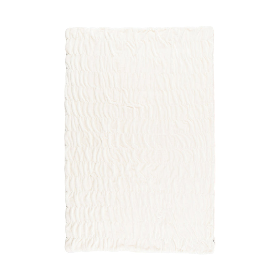 WARMY Padded Blanket Ripple Single 1400 x 2000 Ivory