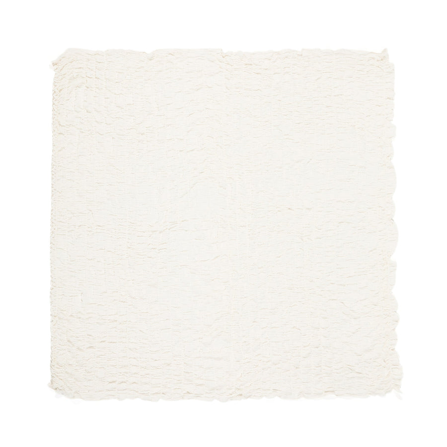 Ripple Gauze Blanket Double White