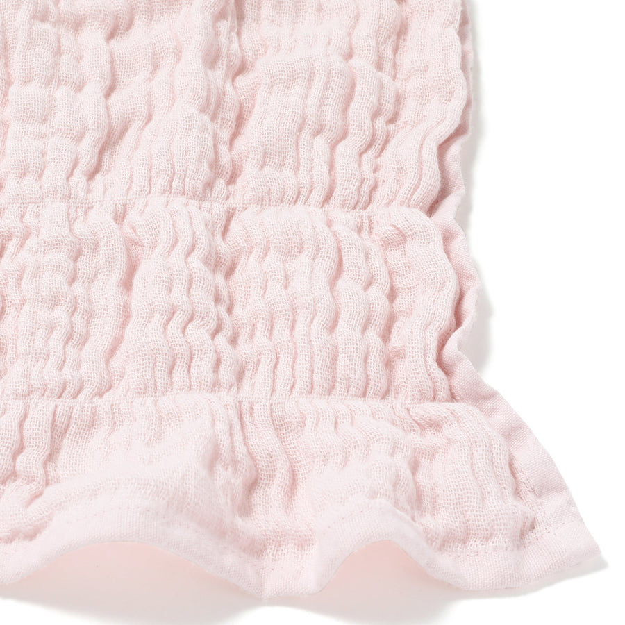 Ripple Gauze Blanket Single Light Pink