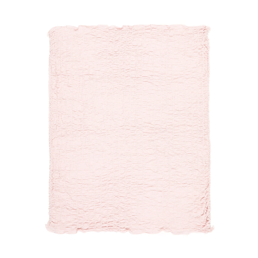 Ripple Gauze Blanket Single Light Pink