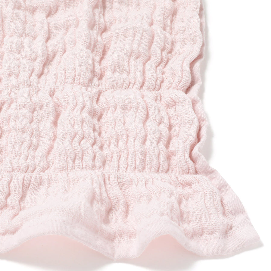 Ripple Gauze Blanket Double Light Pink