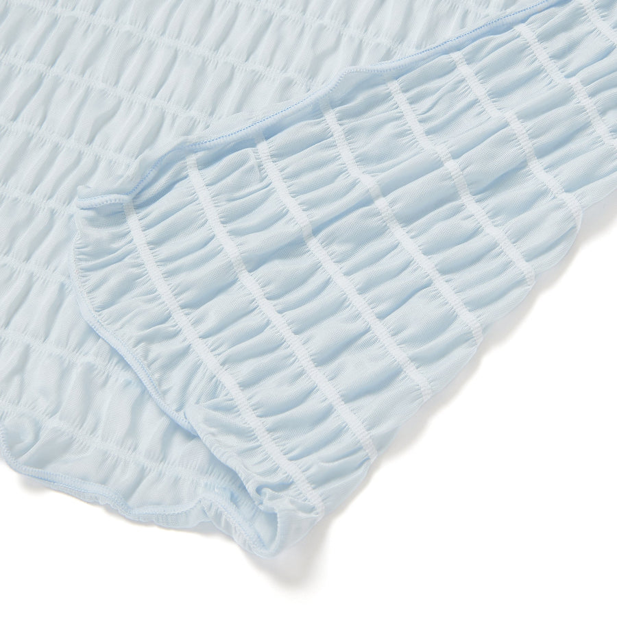 Cool Ripple Blanket (Single, Blue)