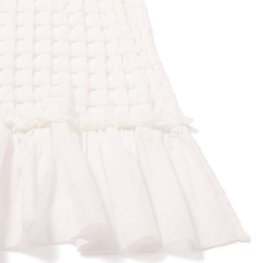 なめらか ワッフルケット ダブル ホワイト