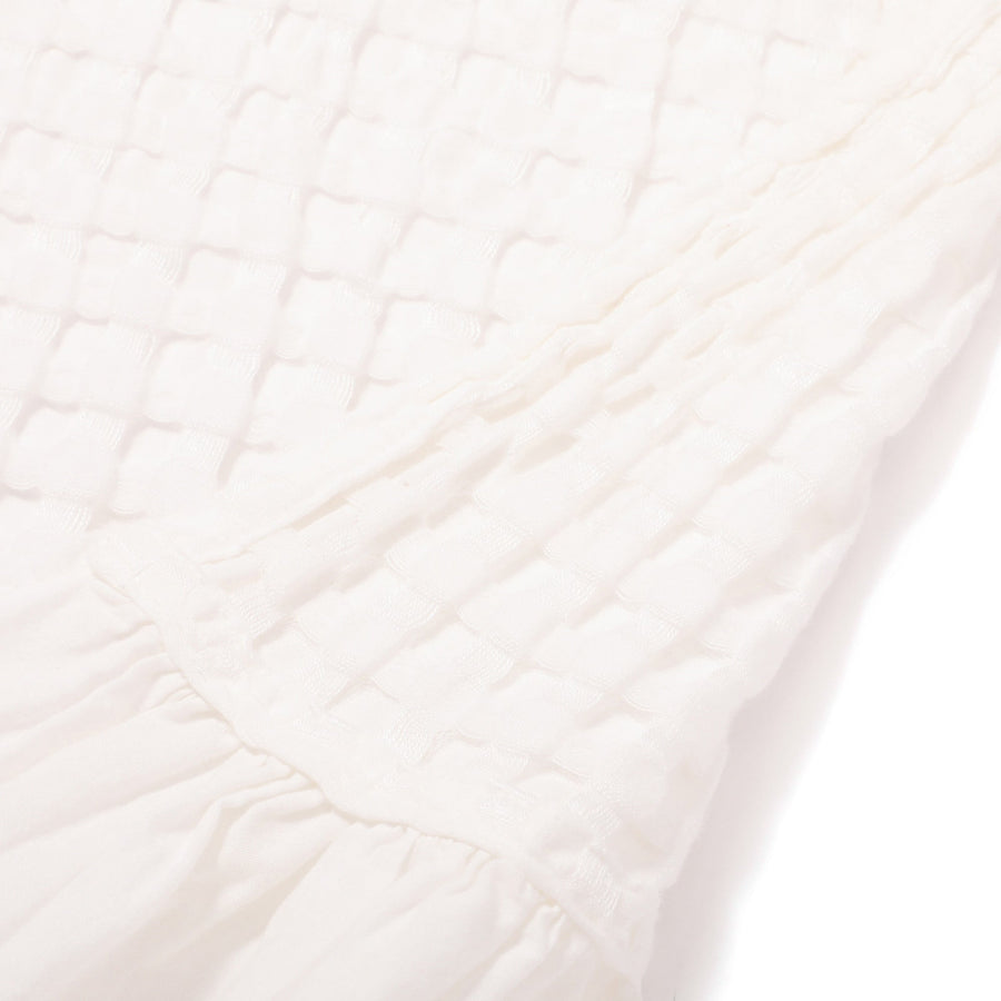 なめらか ワッフルケット ダブル ホワイト