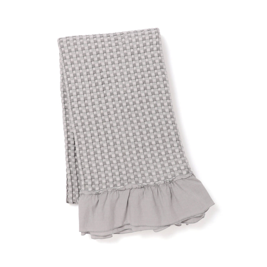 なめらか ワッフルケット シングル グレー