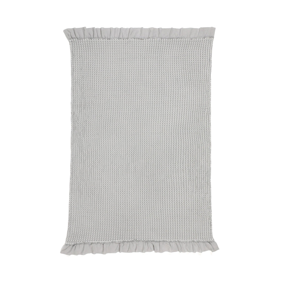 なめらか ワッフルケット シングル グレー