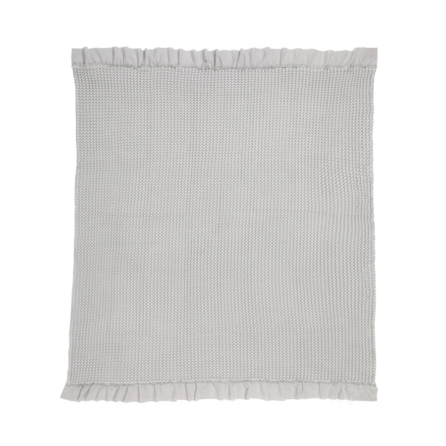 なめらか ワッフルケット ダブル グレー