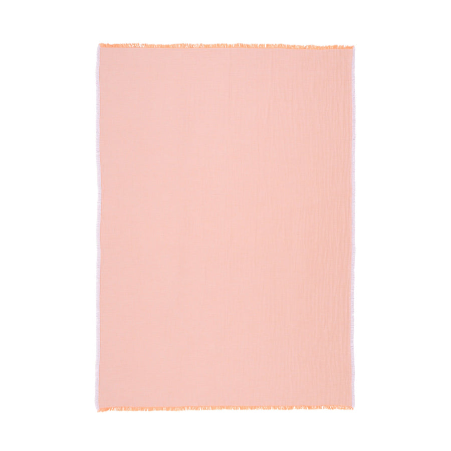 バイカラー ガーゼケット シングル パープル×オレンジ