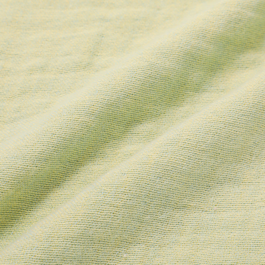 バイカラー ガーゼケット ダブル イエロー×ブルー