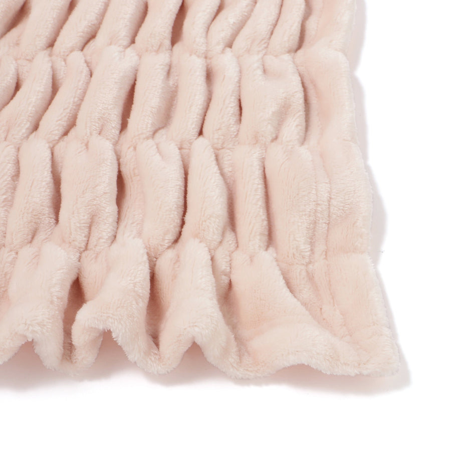WARMY CICA リップル ブランケット（毛布）シングル 1400×2000 ピンク
