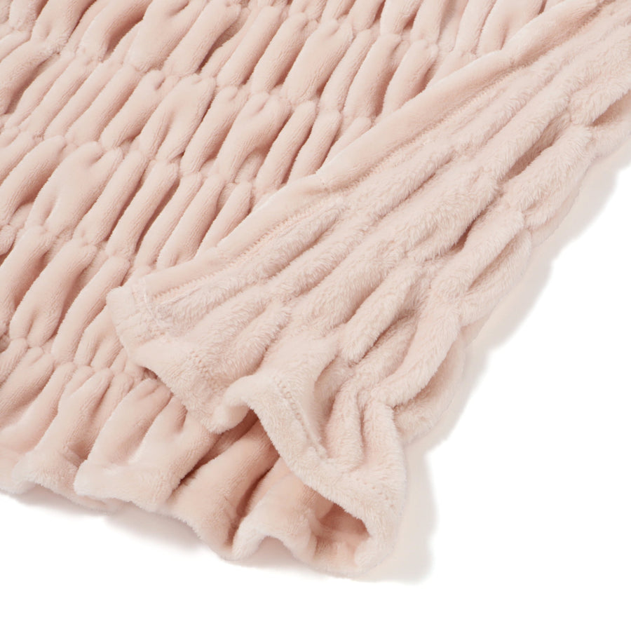 WARMY CICA リップル ブランケット（毛布）シングル 1400×2000 ピンク