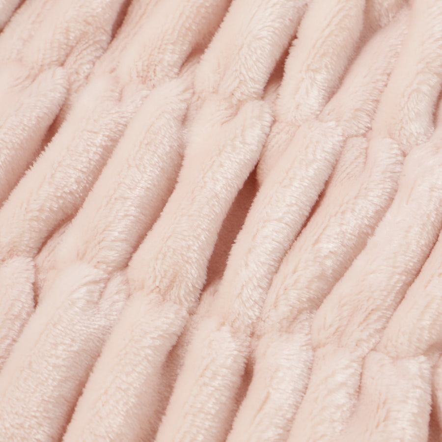 WARMY CICA リップル ブランケット（毛布）ダブル 1800×2000 ピンク