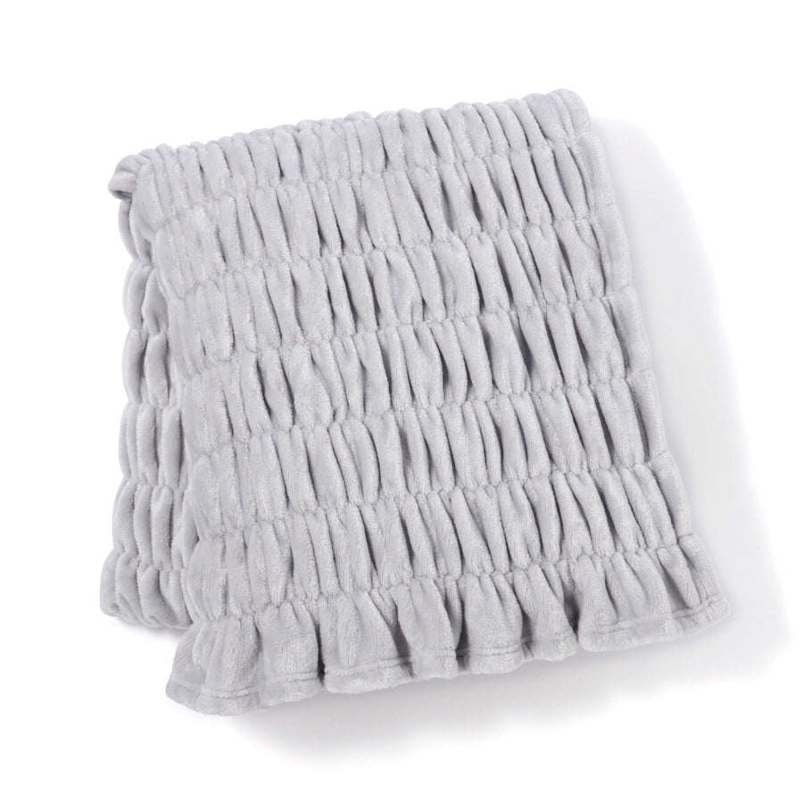 WARMY CICA リップル ブランケット（毛布）ダブル 1800×2000 グレー