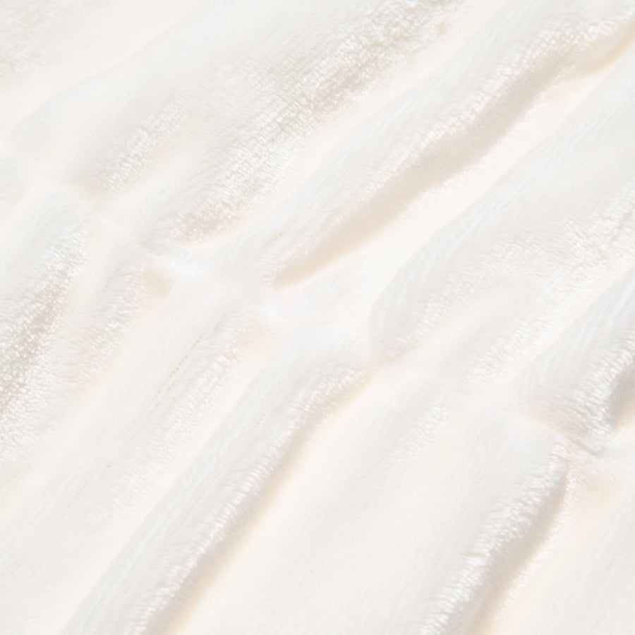 WARMY 中わた入りブランケット リップル（毛布）シングル 1400×2000 アイボリー