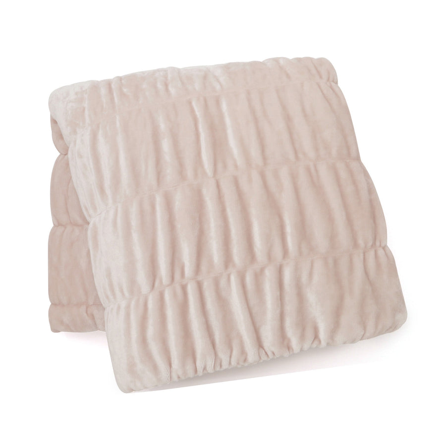 WARMY 中わた入りブランケット リップル（毛布）シングル 1400×2000 ピンク