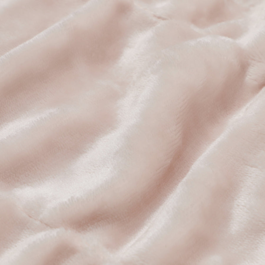 WARMY 中わた入りブランケット リップル（毛布）シングル 1400×2000 ピンク
