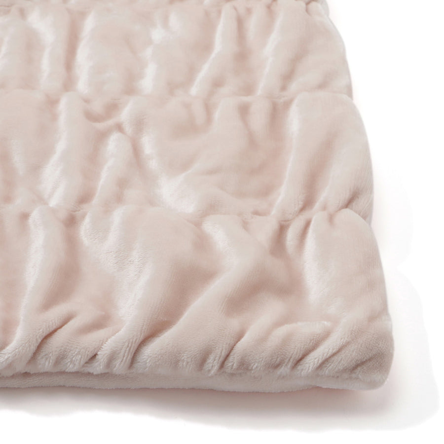 WARMY 中わた入りブランケット リップル（毛布）ダブル 1800×2000 ピンク