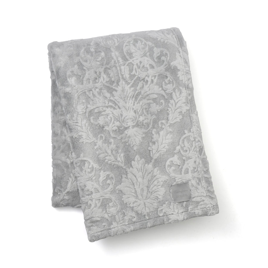 WARMY ダマスク ブランケット（毛布）シングル グレー