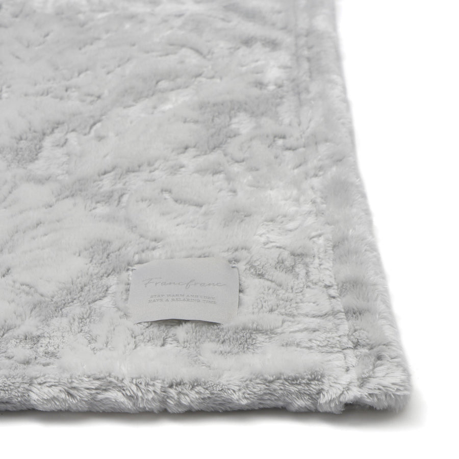 WARMY ダマスク ブランケット（毛布）シングル グレー