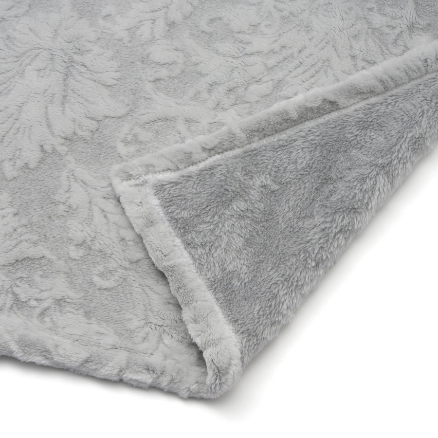 WARMY ダマスク ブランケット（毛布）シングル グレー