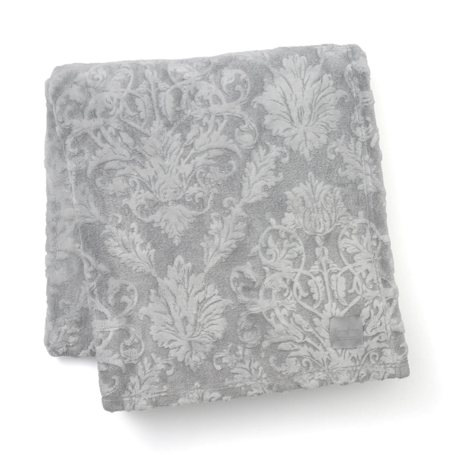 WARMY ダマスク ブランケット（毛布）ダブル グレー