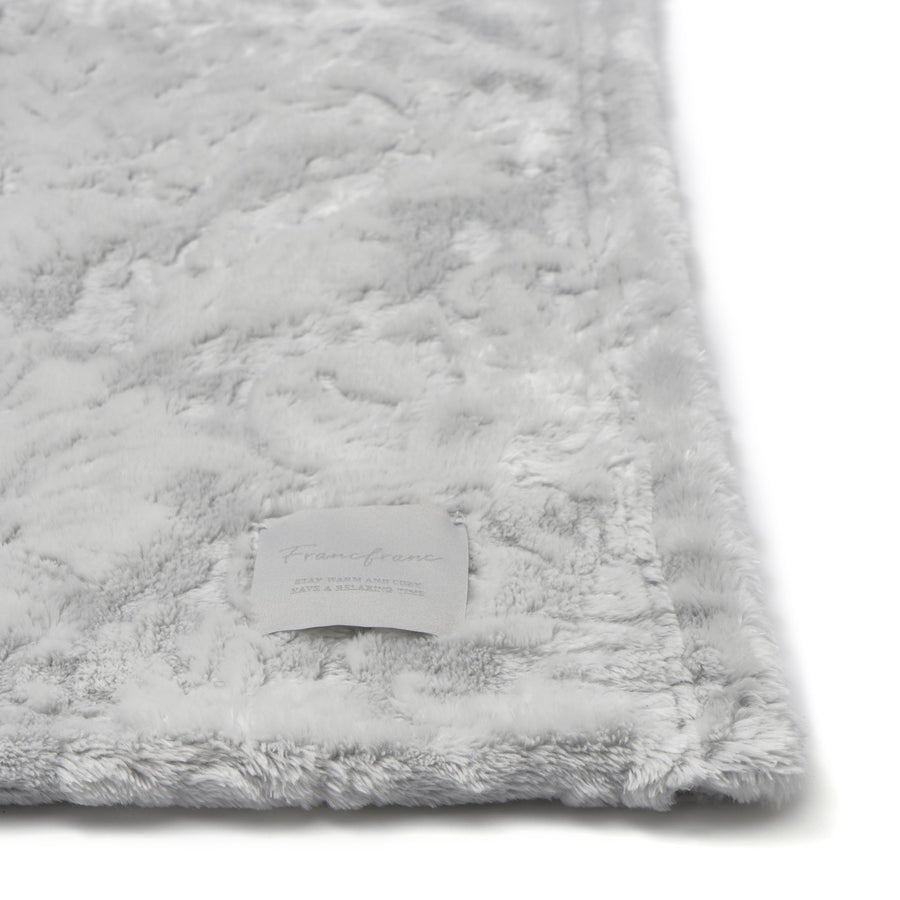 WARMY ダマスク ブランケット（毛布）ダブル グレー
