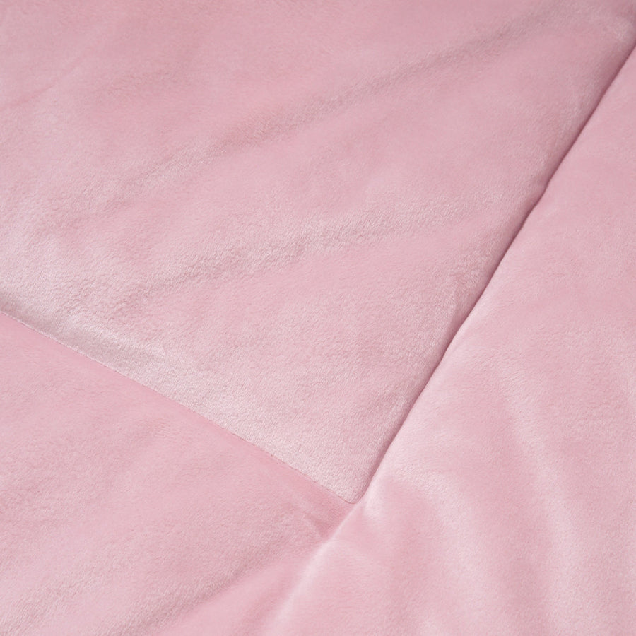 WARMY Frill Bed Pad, Single, Light Pink