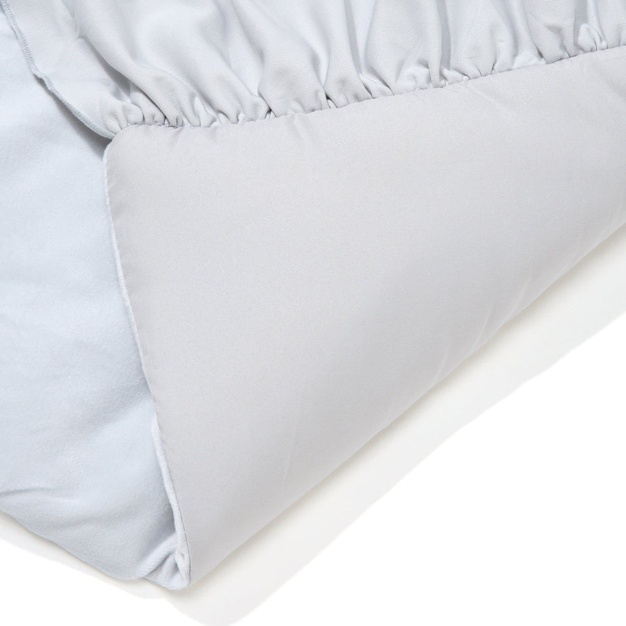 WARMY Frill Bed Pad Double Light Grey