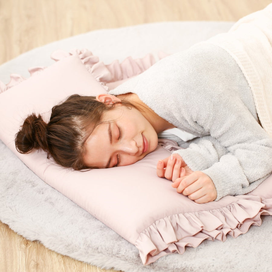 Frilled sleeping mat 700 x 1800 Pink