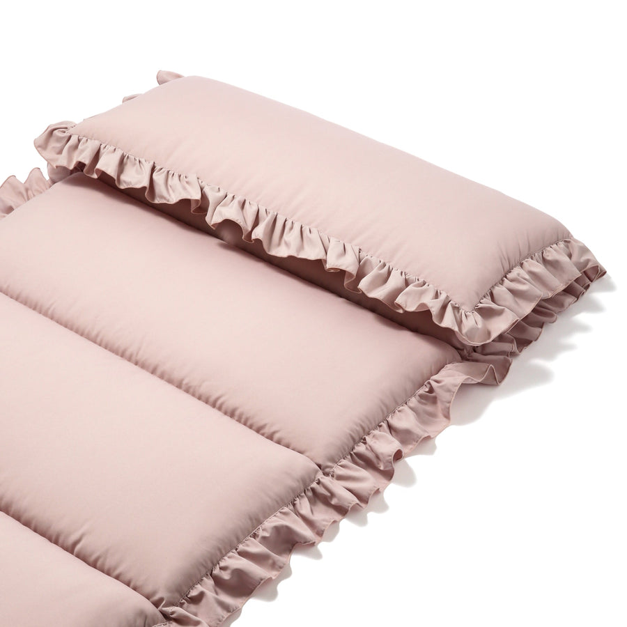 Frilled sleeping mat 700 x 1800 Pink