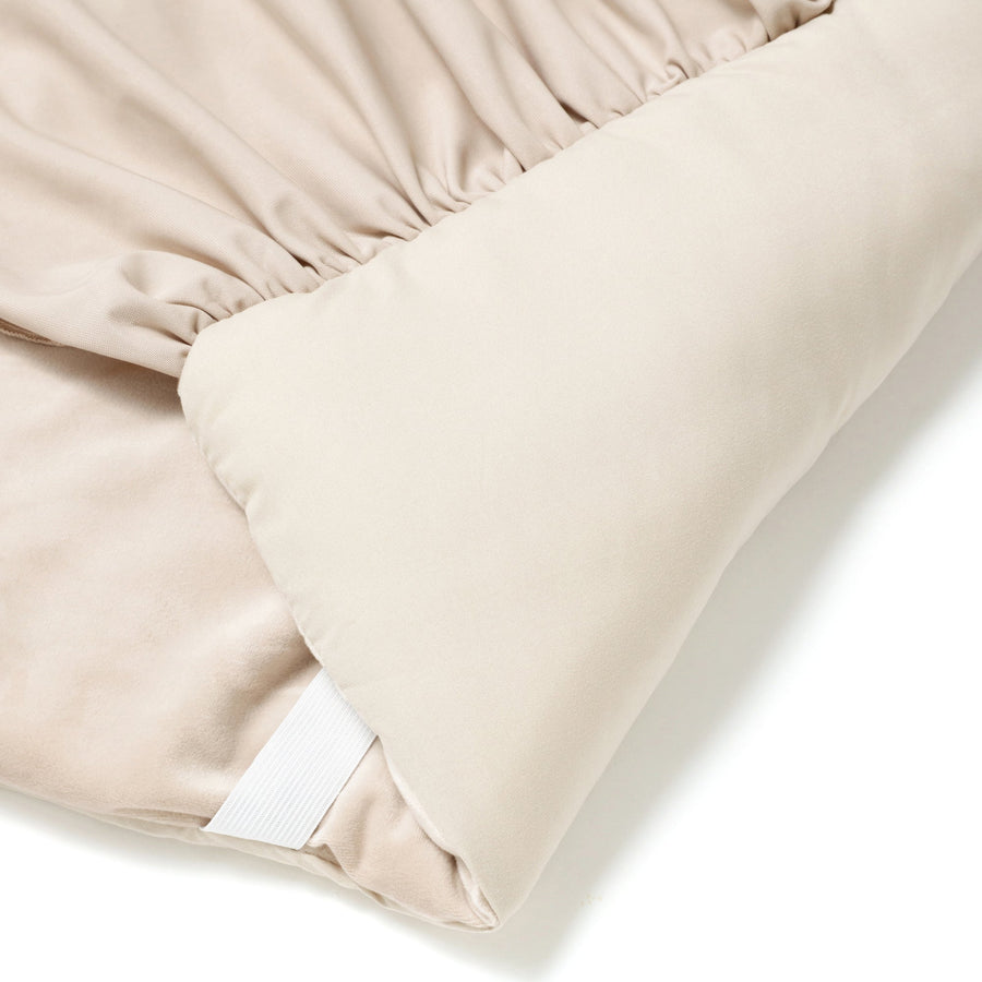 WARMY Frill Bed Pad, Semi-Double, Light Beige [2022 Model]