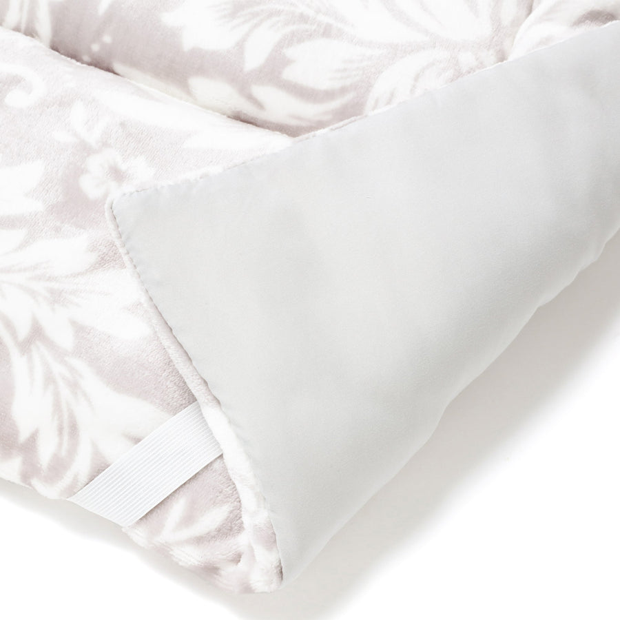 WARMY Damask Bed Pad, Semi-Double, Gray [2022 Model]