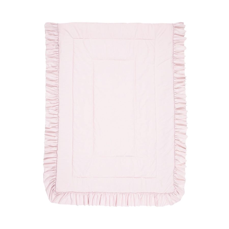 Fuwaro Cooling Quilt, Ruffle, Single, Pink