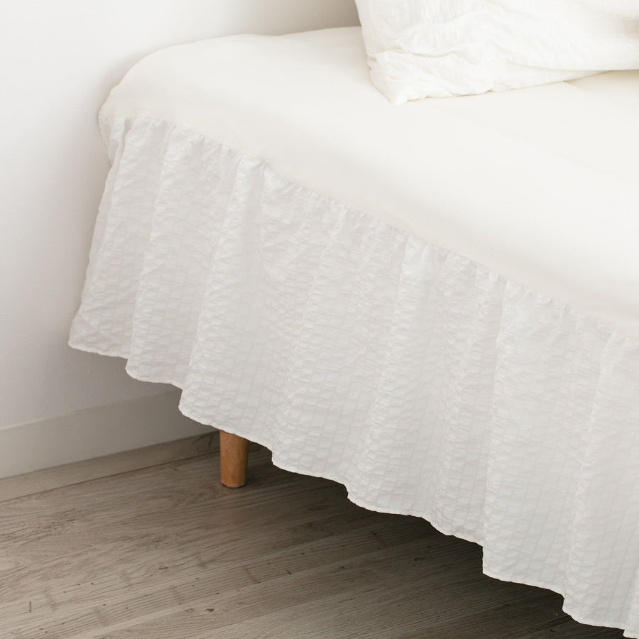 Fuwaro Cool Bed Pad Gathered Single White