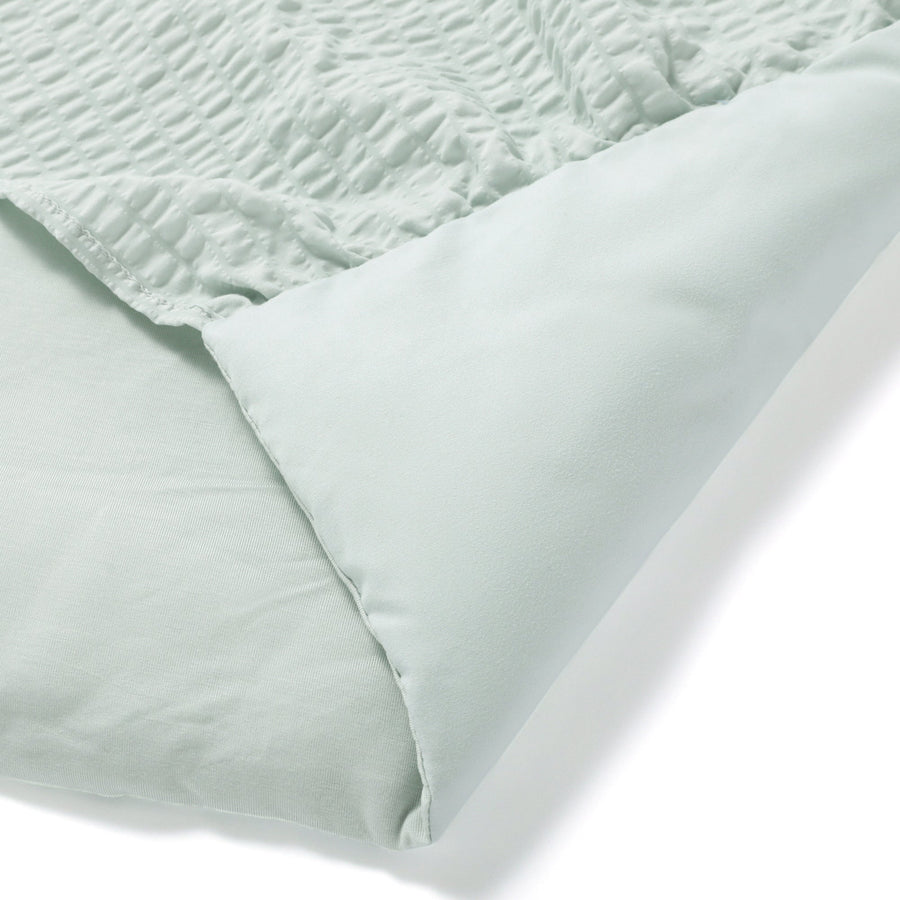 Fuwaro Cool Bed Pad Gathered Single Light Green