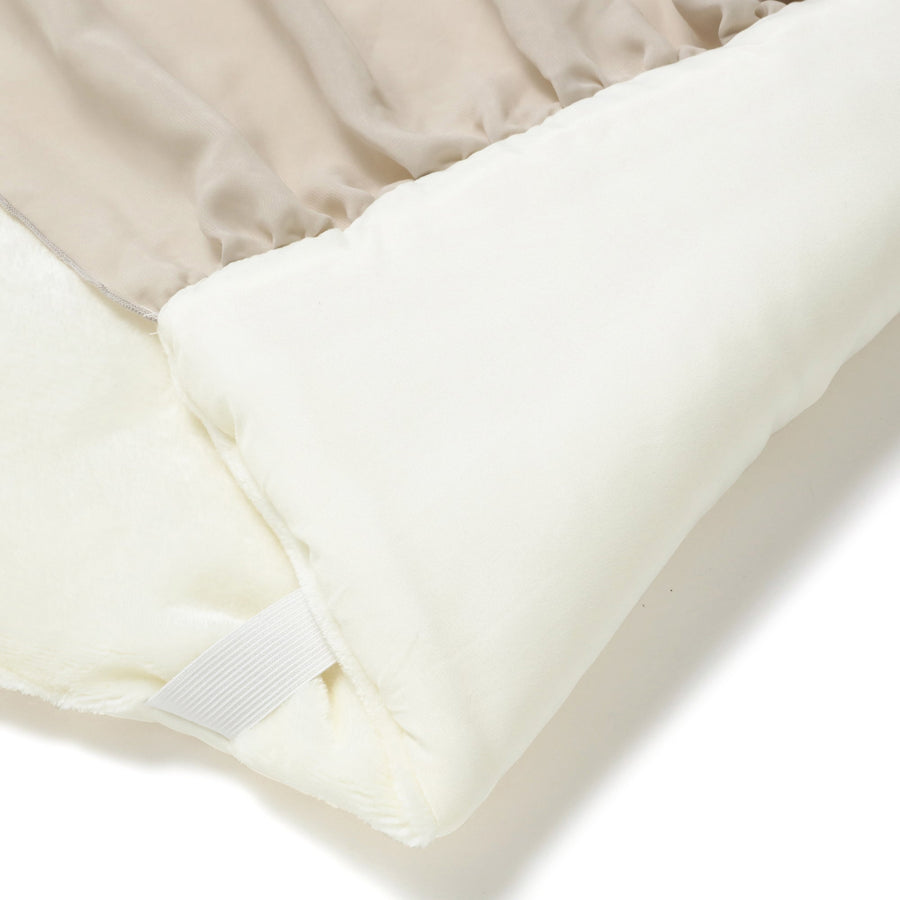 WARMY Ribbon Bed Pad, Single, Ivory