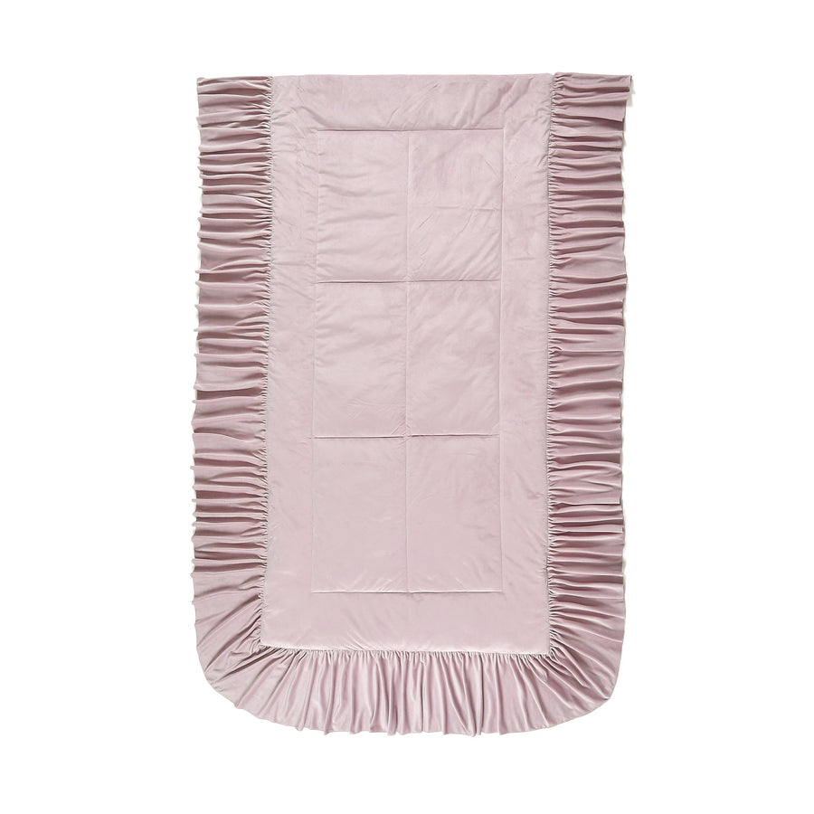 WARMY Frill Bed Pad, Single, Pink