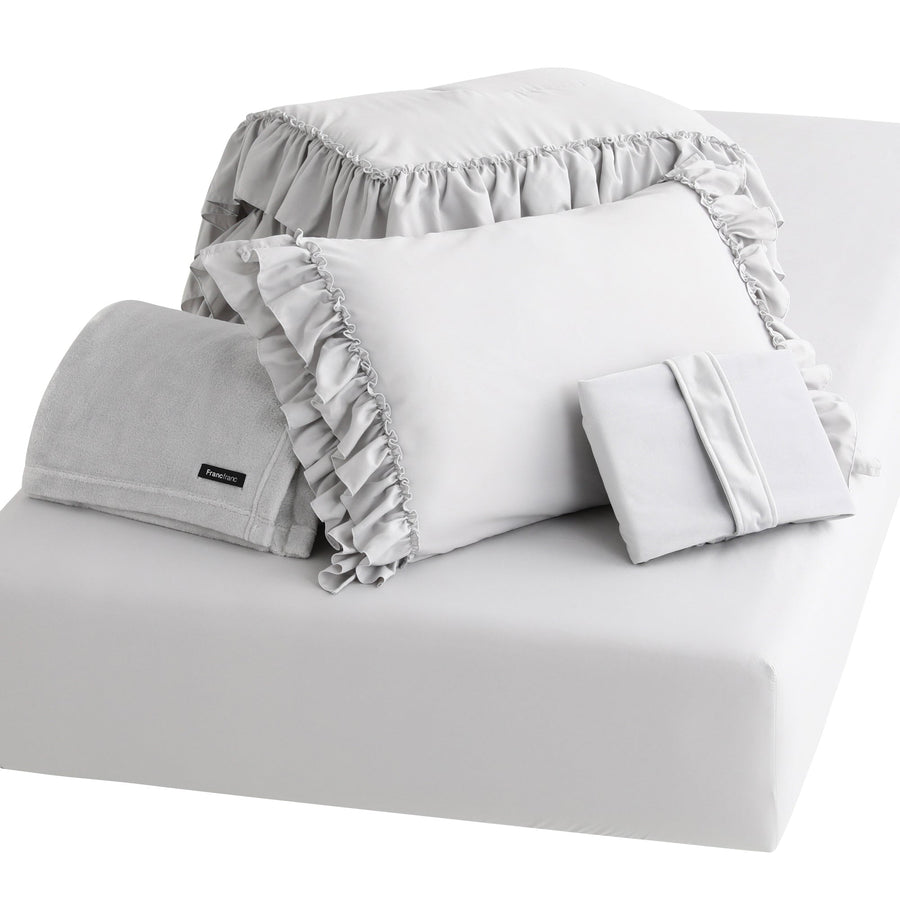 Easy Bedding Set Plus Frill Semi-Double Grey