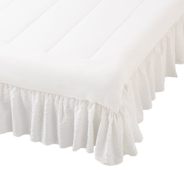 Fluffy Cool Bed Pad Gathered [S] White