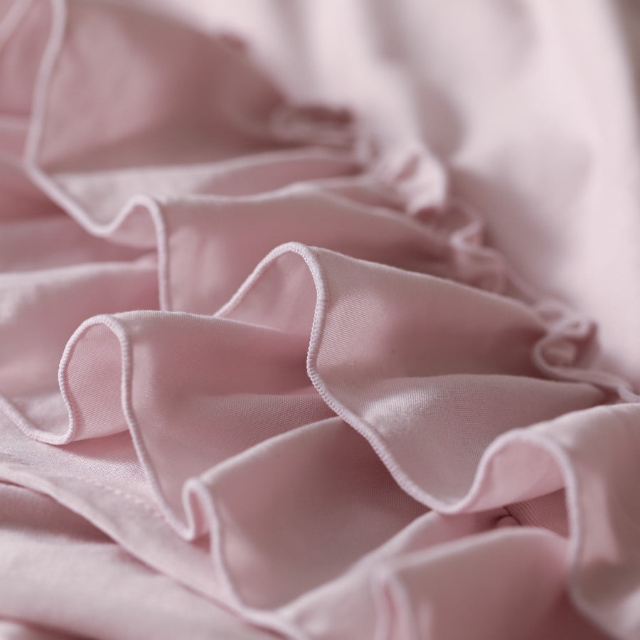 ふわろ冷感肌掛けふとん フリル セミダブル ピンク【2024年モデル】