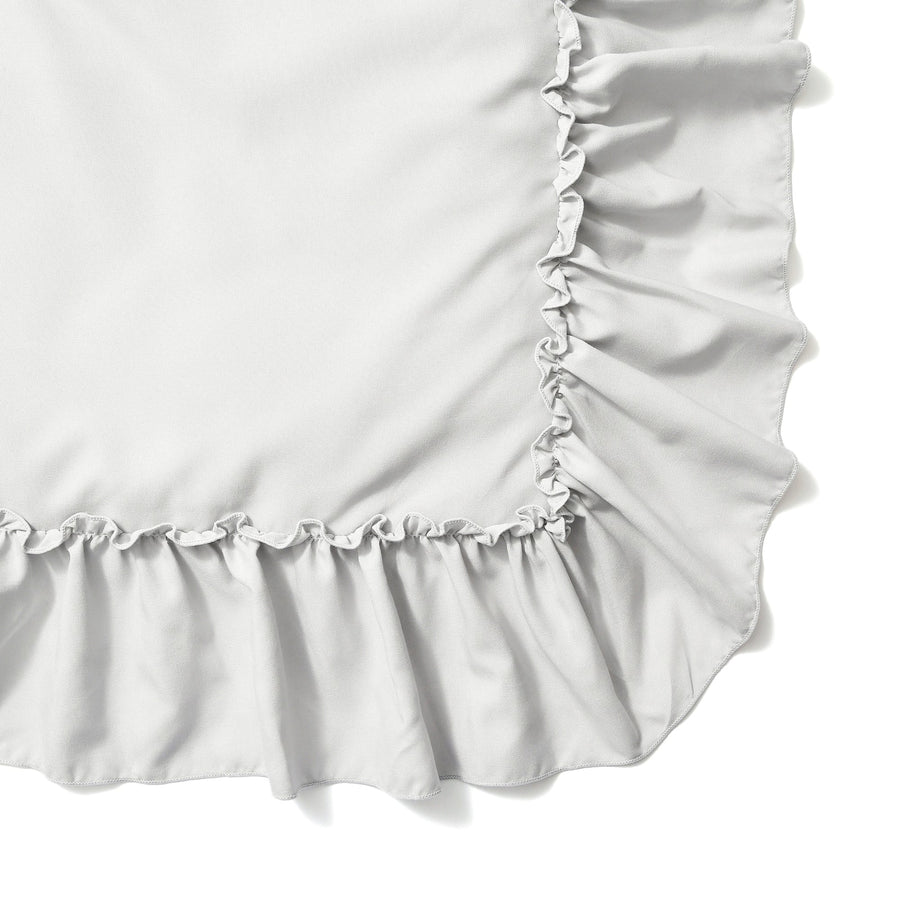 かんたん寝具セット フリル セミダブル グレー