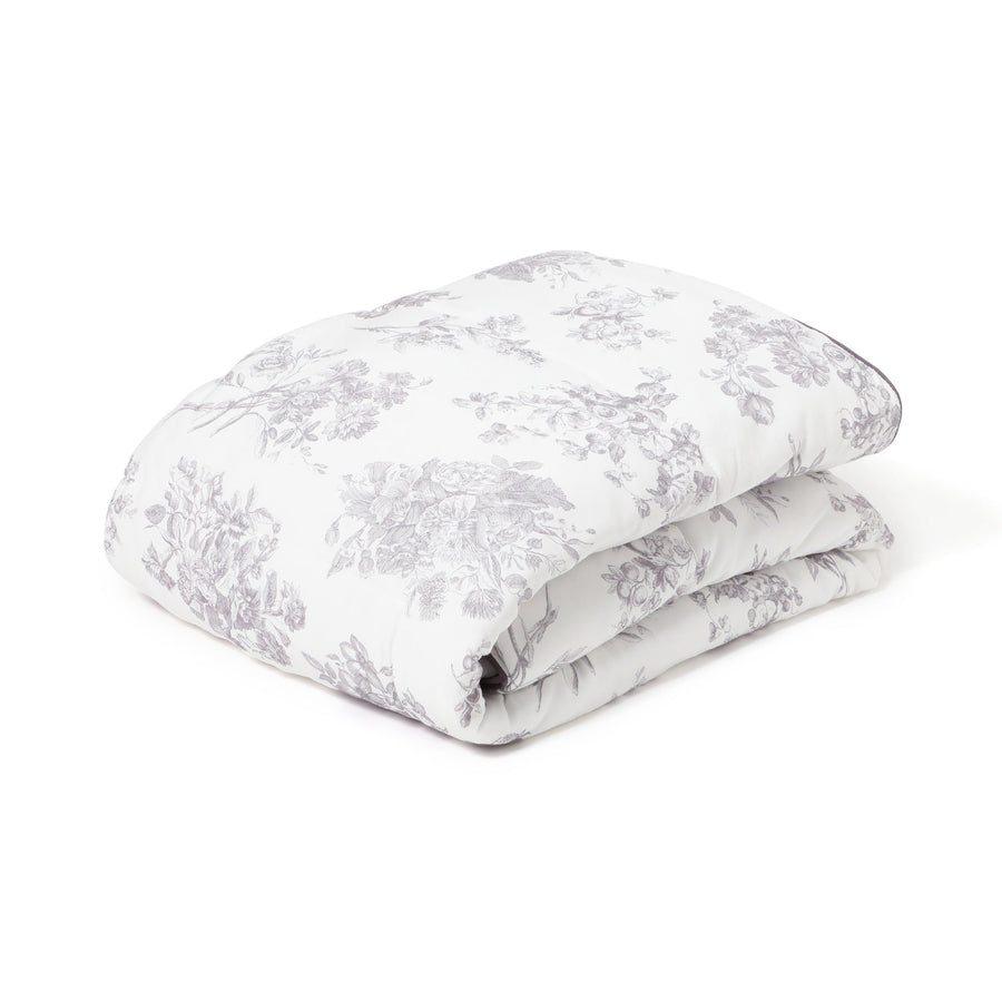 ふわろ 夏でもひんやりもちもち 肌掛けふとん クラシックフラワー ダブル