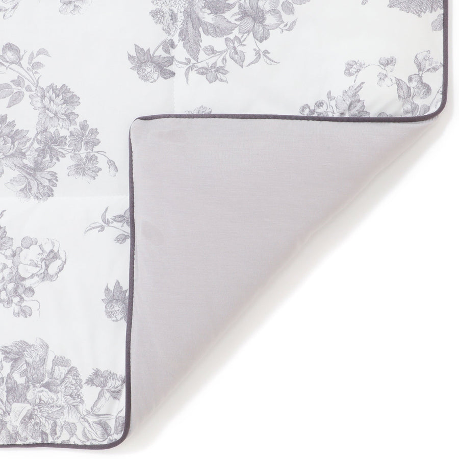 ふわろ 夏でもひんやりもちもち 肌掛けふとん クラシックフラワー ダブル