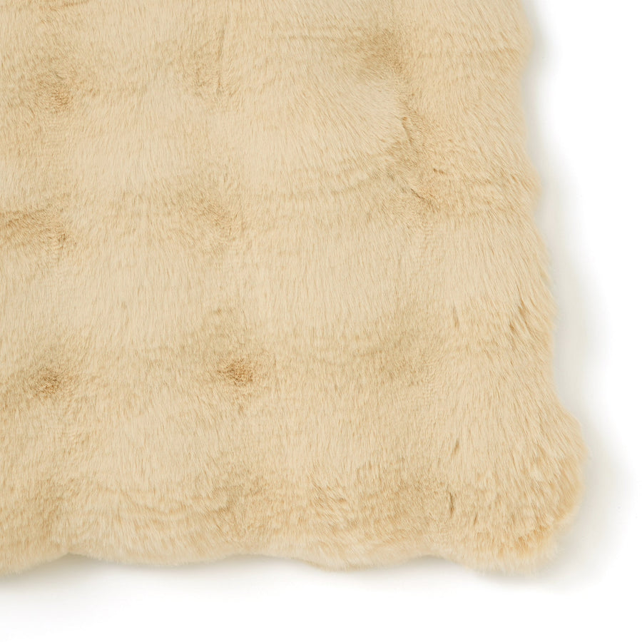 ポコモコファー こたつブランケット 1900×1900 イエロー