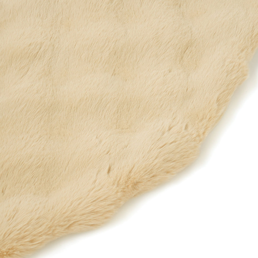 ポコモコファー こたつブランケット Φ1900 イエロー