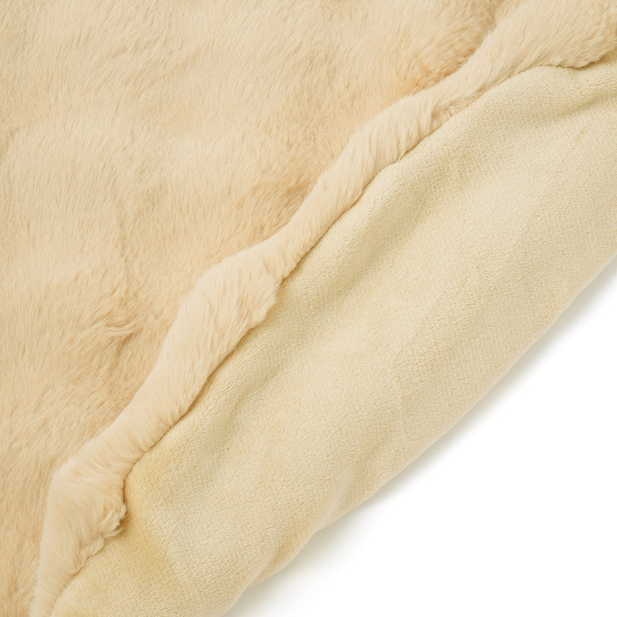 ポコモコファー こたつブランケット Φ1900 イエロー