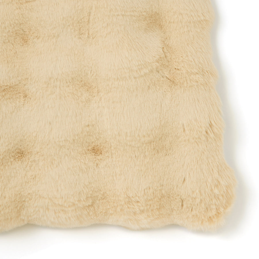 ポコモコファー こたつブランケット 2400×1900 イエロー