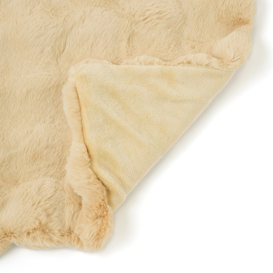 ポコモコファー こたつブランケット 2400×1900 イエロー