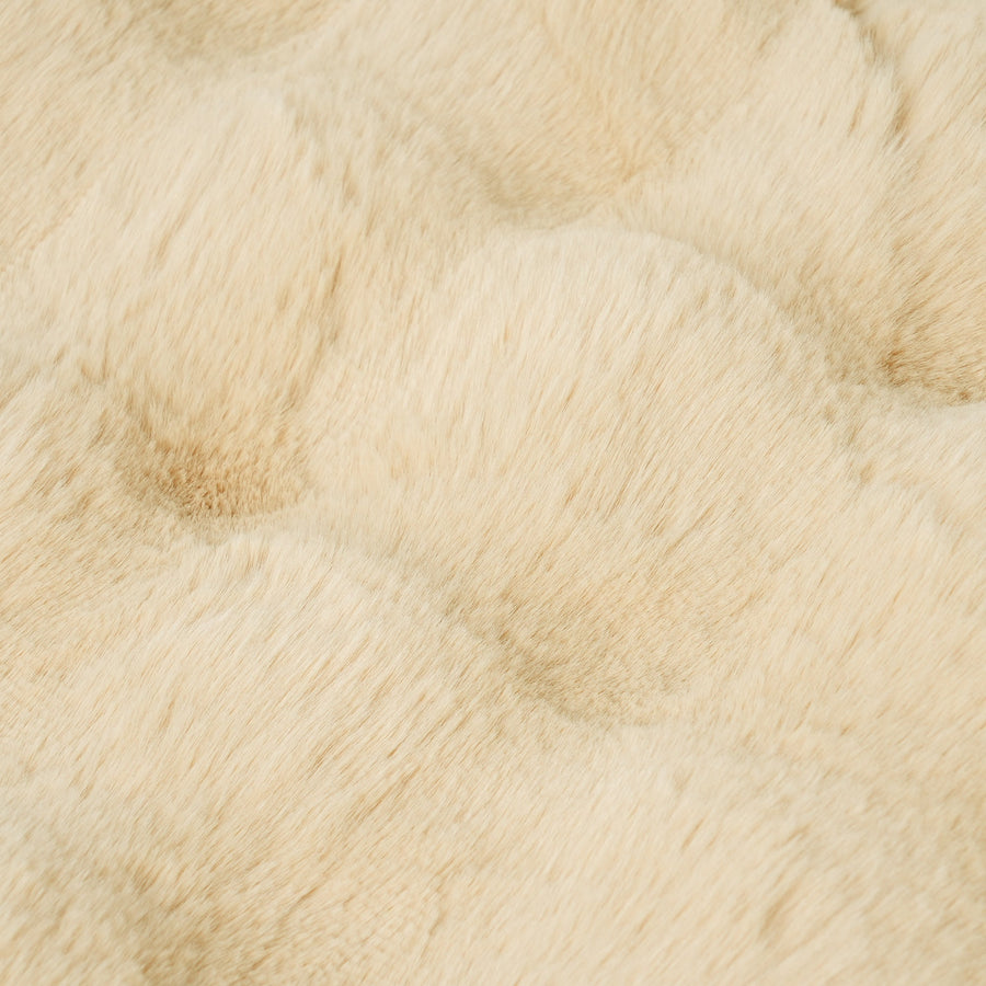 ポコモコファー こたつブランケット 2400×1900 イエロー