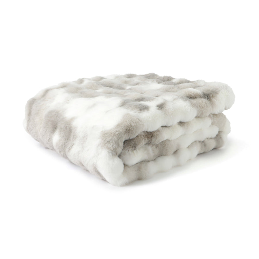 ポコモコファー こたつブランケット 2400×1900 グレー